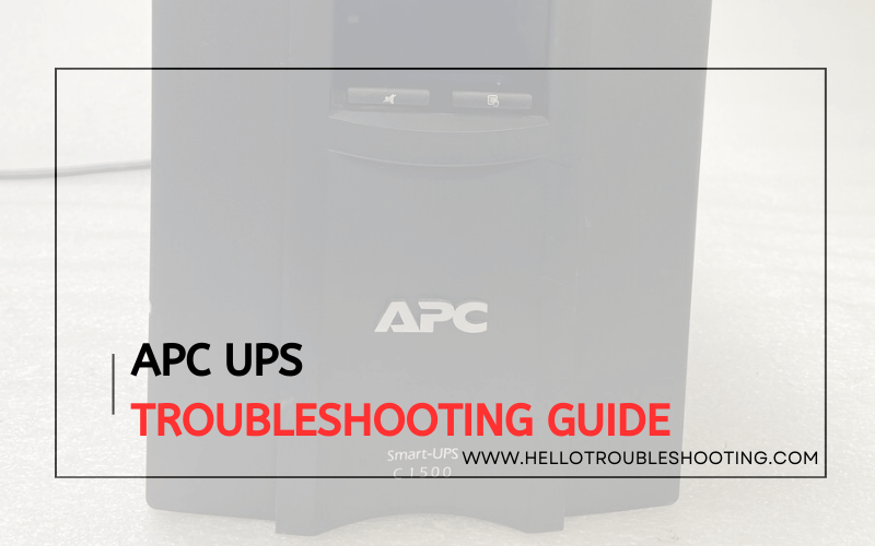 Apc Ups troubleshooting-FI