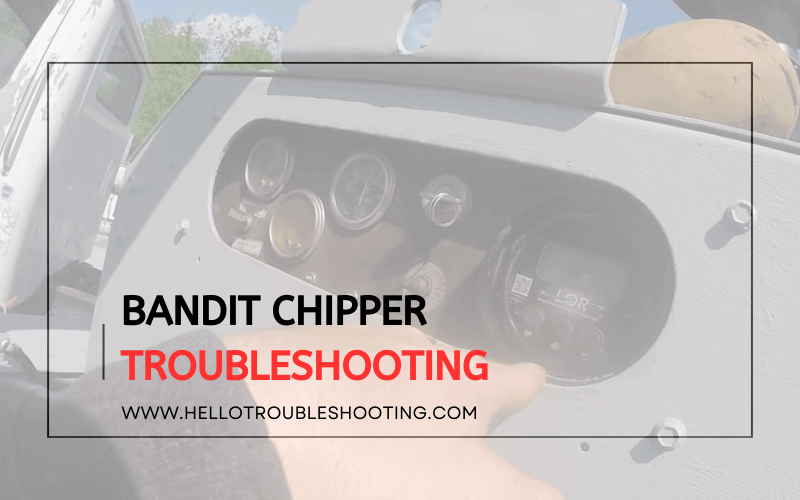 Bandit Chipper troubleshooting-FI