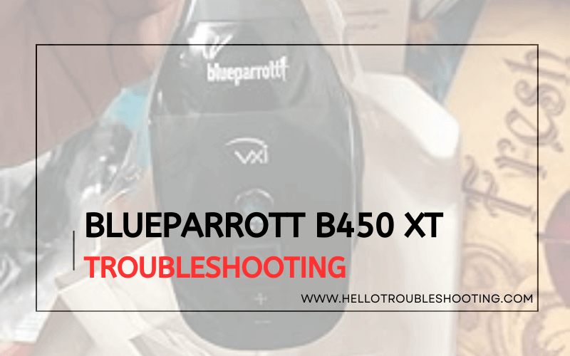 Blueparrott B450 Xt troubleshooting-FI