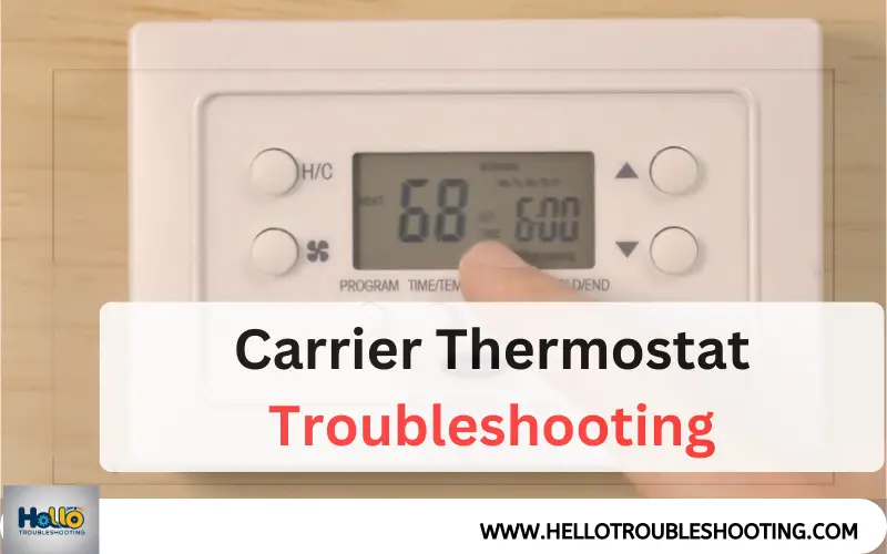 Carrier Thermostat troubleshooting-FI
