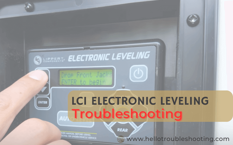 Lci Electronic Leveling troubleshooting-Fi