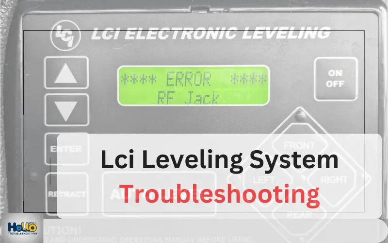 Lci Leveling System Troubleshooting-FI