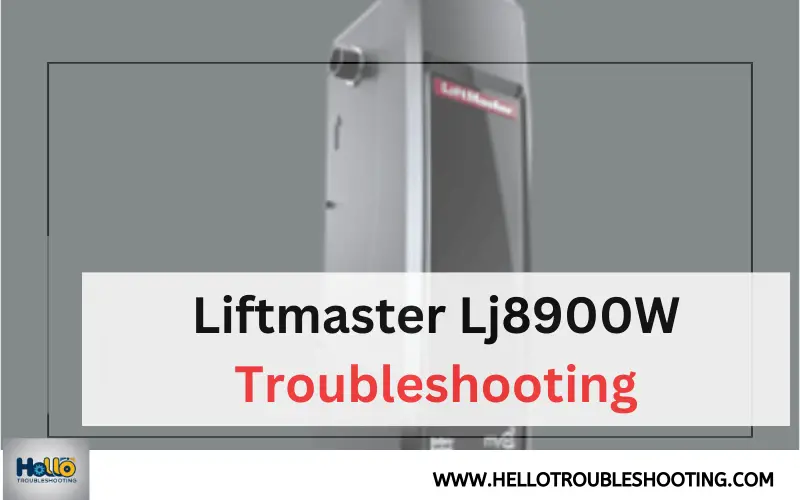 Liftmaster Lj8900W Troubleshooting-FI