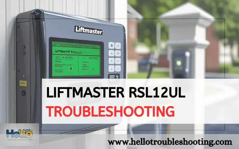 Liftmaster Rsl12Ul Troubleshooting-FI