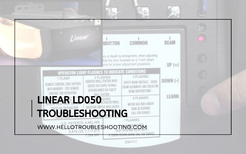 Linear Ld050 Troubleshooting