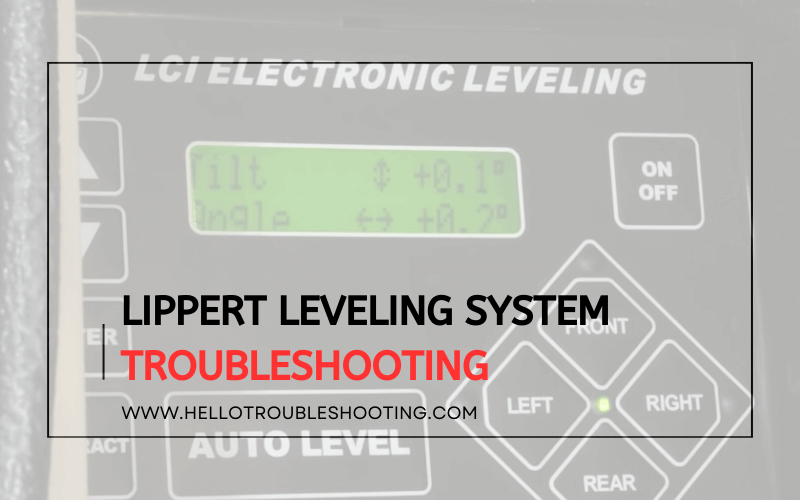 Lippert Leveling System troubleshooting-Fi