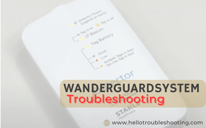 Wanderguard System Troubleshooting-FI