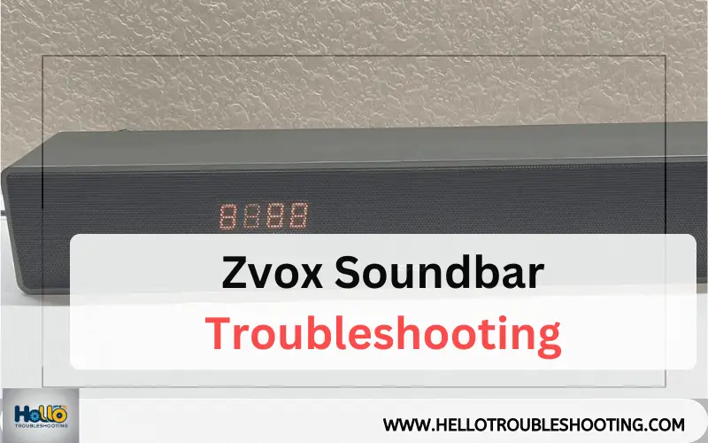 Zvox Soundbar Troubleshooting-FI