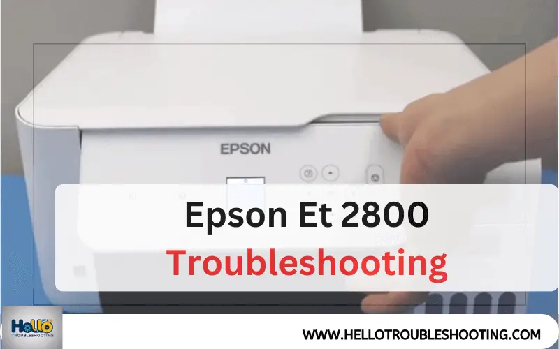 Epson Et 2800 Troubleshooting-FI