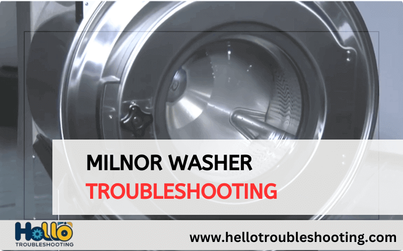 Milnor Washer Troubleshooting