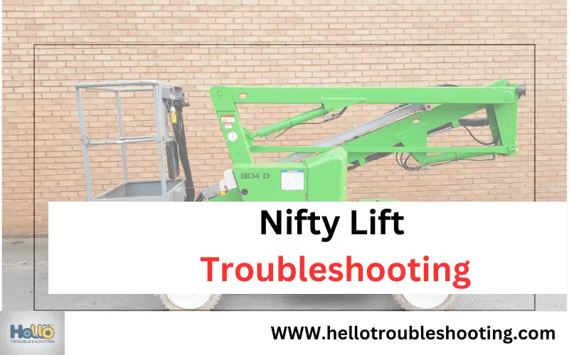 Nifty Lift Troubleshooting-FI