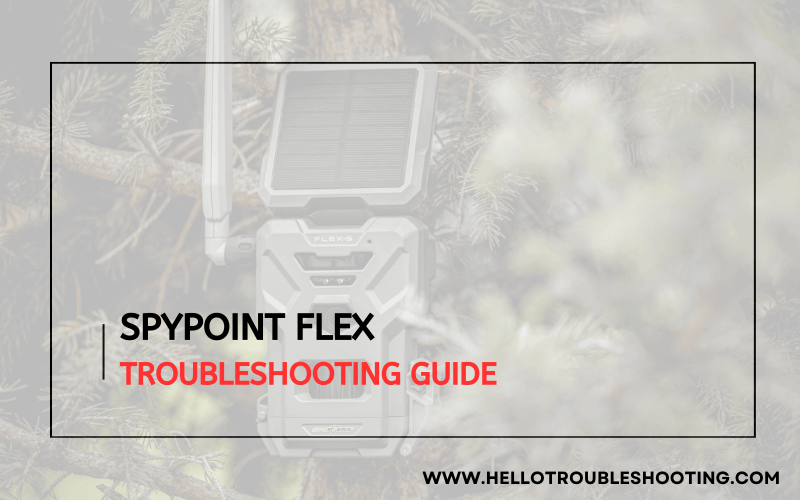 Spypoint Flex troubleshooting-FI