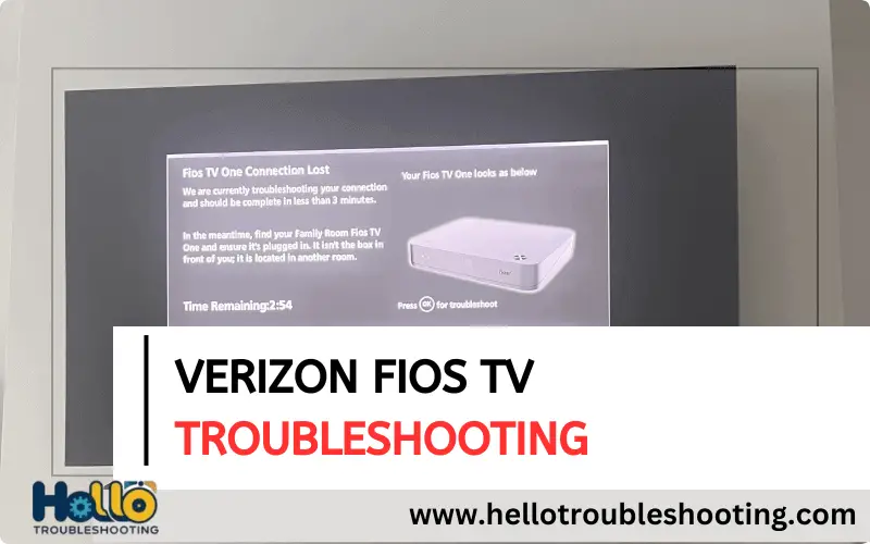 Verizon Fios TV Troubleshooting-FI