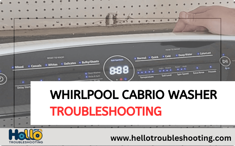 Whirlpool Cabrio Washer Troubleshooting-FI