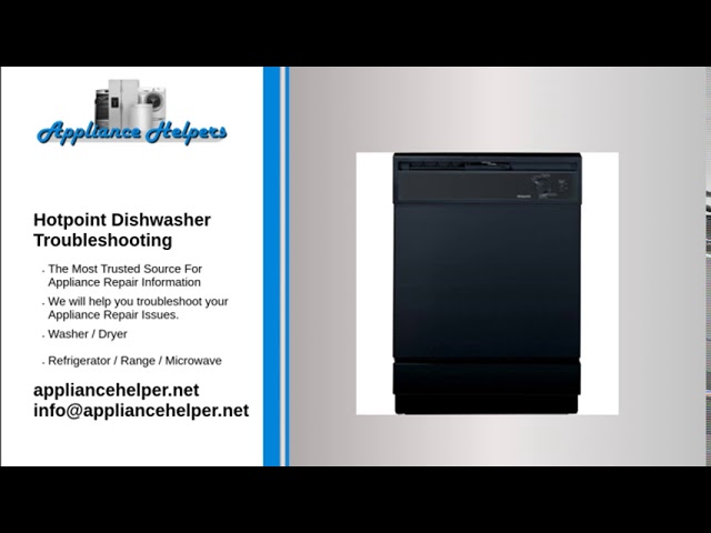 Hotpoint Dishwasher Troubleshooting