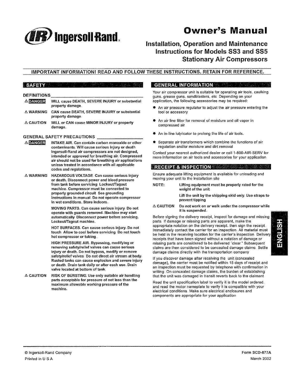 Ingersoll Rand Air Compressor Troubleshooting