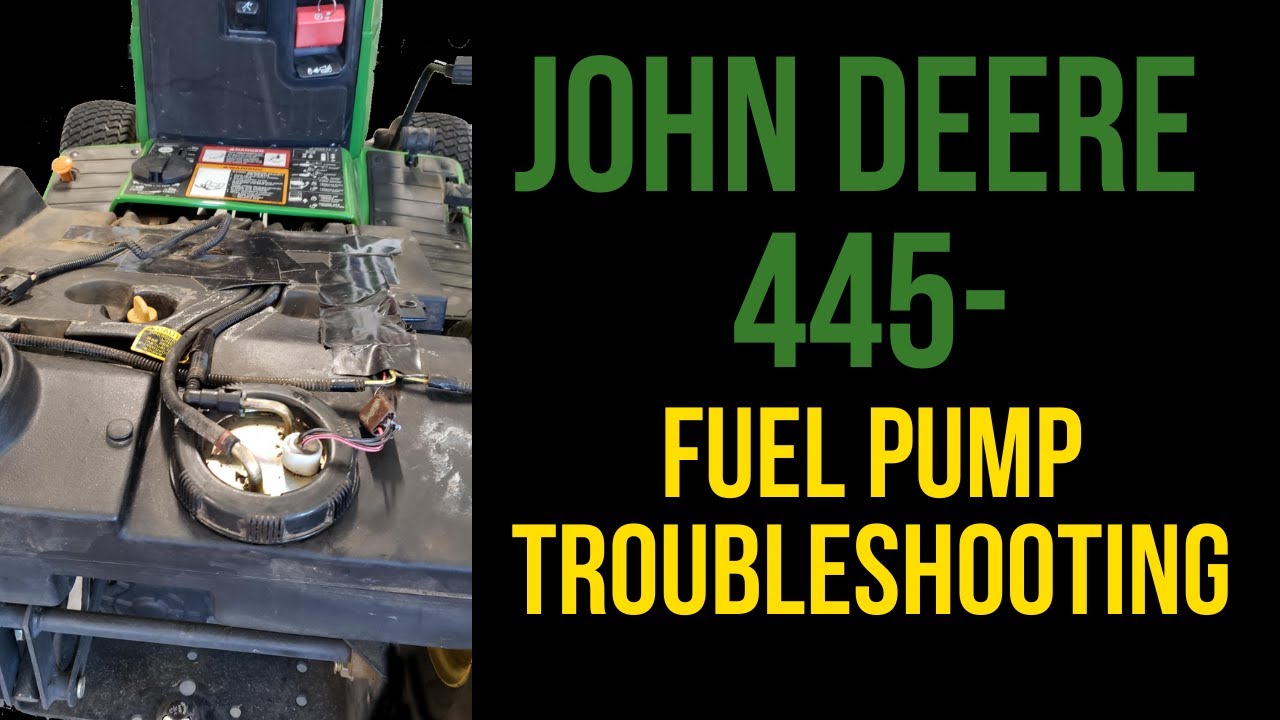 John Deere Fuel Pump Troubleshooting