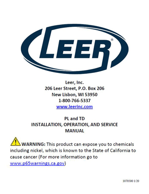 Leer Ice Merchandiser Troubleshooting