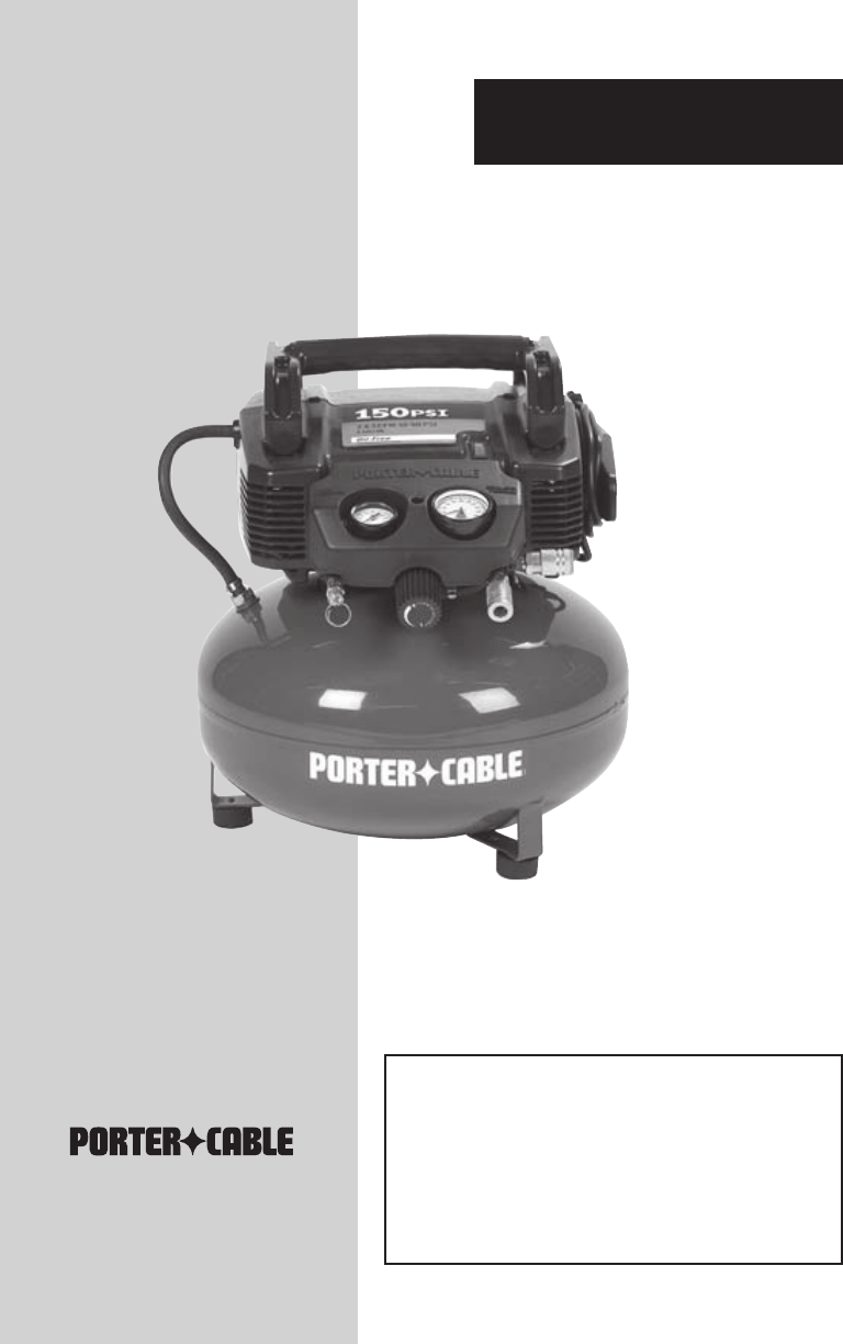 Porter Cable Air Compressor Troubleshooting