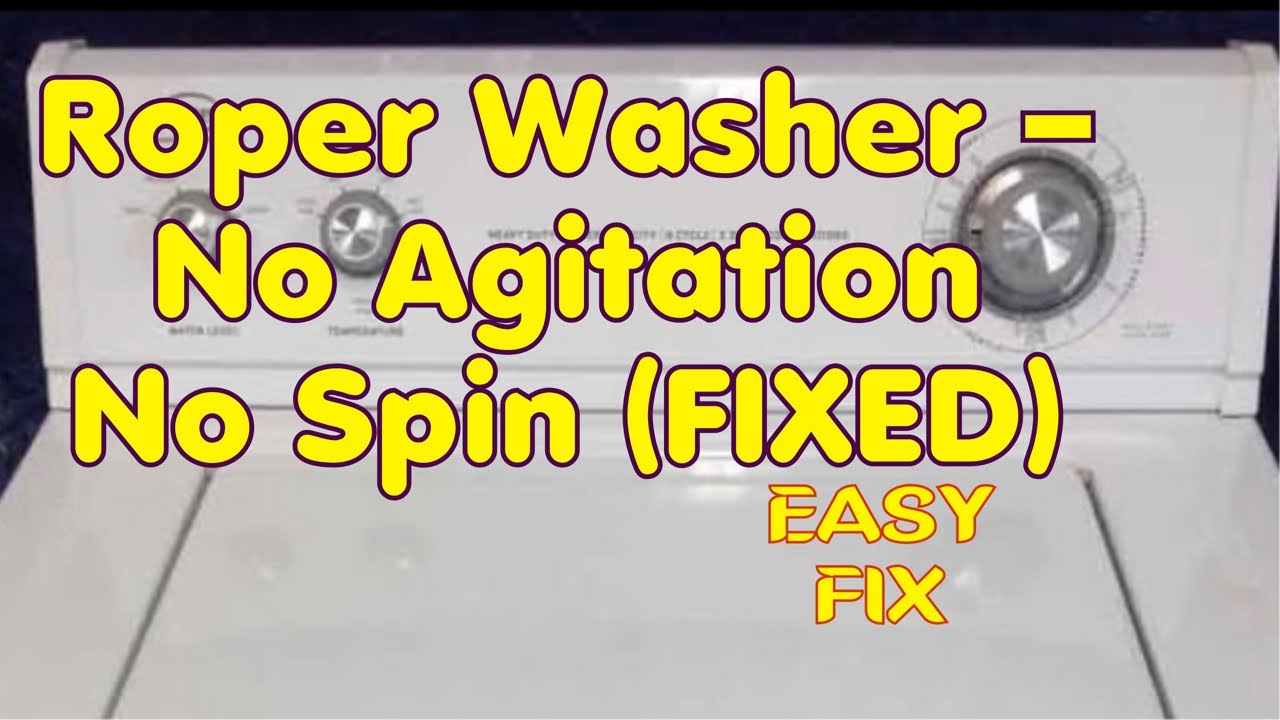 Roper Washer Troubleshooting