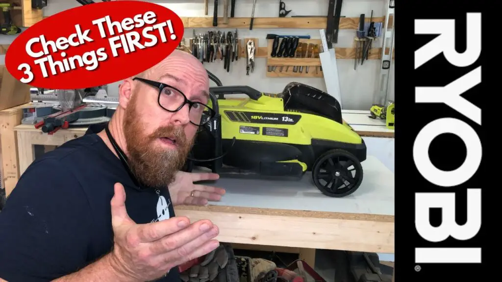 Ryobi Lawn Mower Troubleshooting