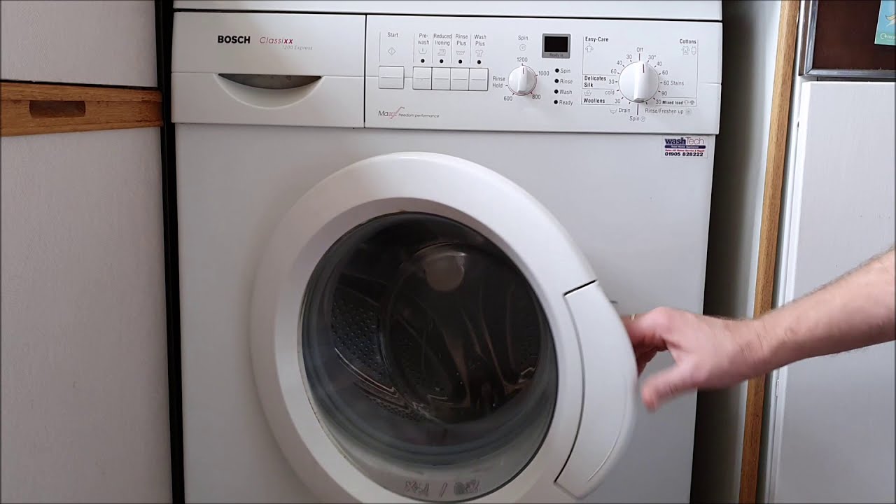 Bosch Washing Machine Troubleshooting