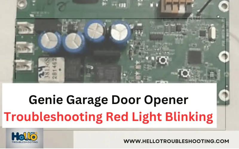 Genie Garage Door Opener Troubleshooting Red Light Blinking-FI