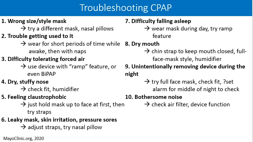 Cpap Machine Troubleshooting