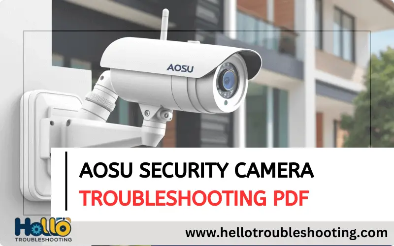 Aosu Security Camera Troubleshooting Pdf-FI