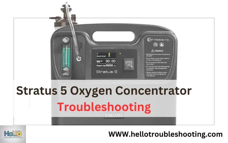 Stratus 5 Oxygen Concentrator Troubleshooting