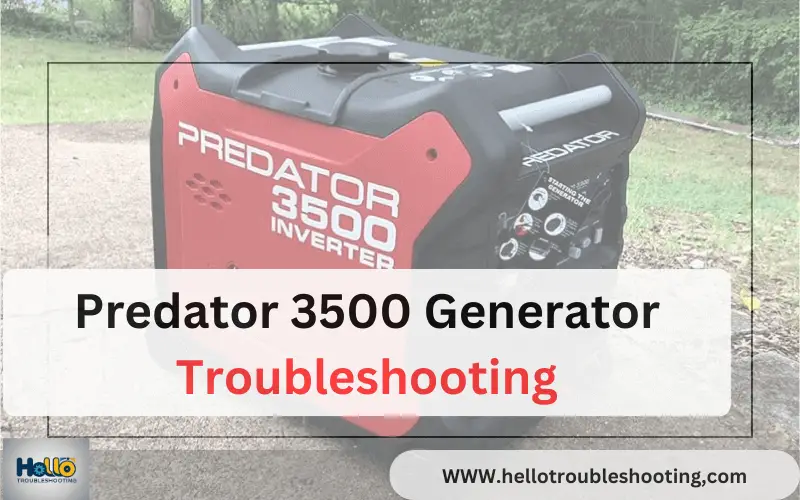Predator 3500 Generator Troubleshooting-FI
