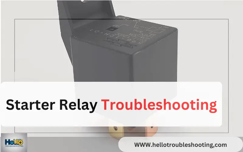 Starter Relay troubleshooting-FI