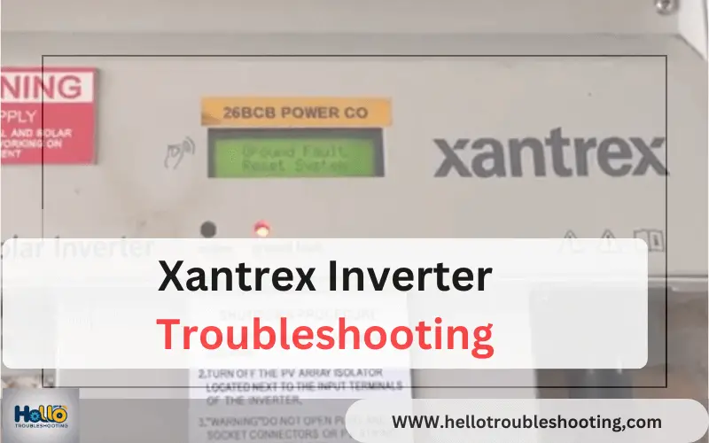 Xantrex Inverter Troubleshooting-FI