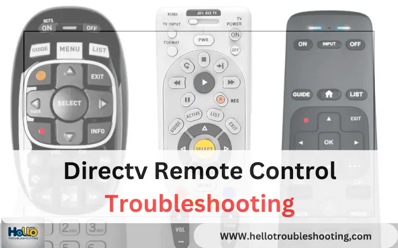 Directv Remote Control Troubleshooting