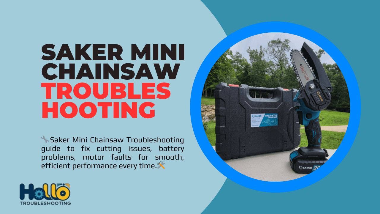 Saker Mini Chainsaw Troubleshooting-FI