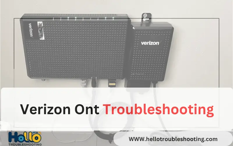 Verizon Ont Troubleshooting