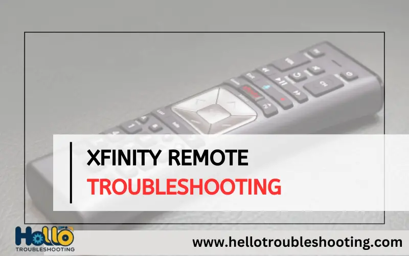 Xfinity Remote Troubleshooting-FI