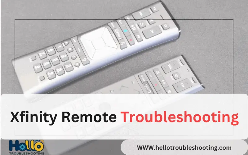 Xfinity Remote Troubleshooting