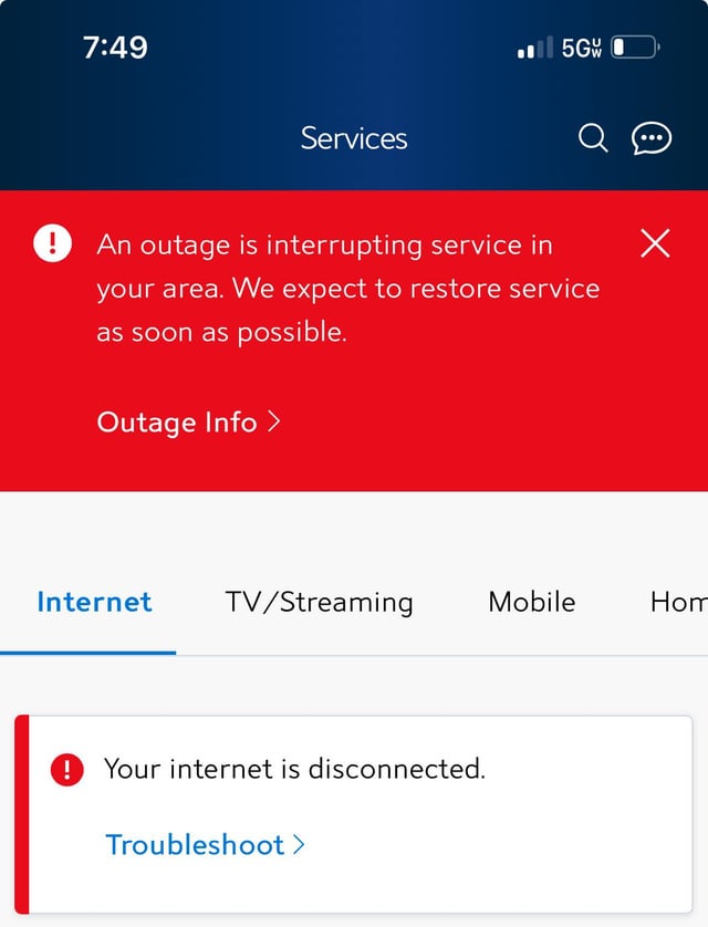 Spectrum Outage And Troubleshooting