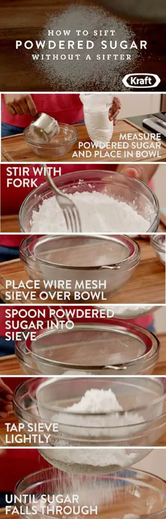 How to Sift Powdered Sugar Without a Sifter