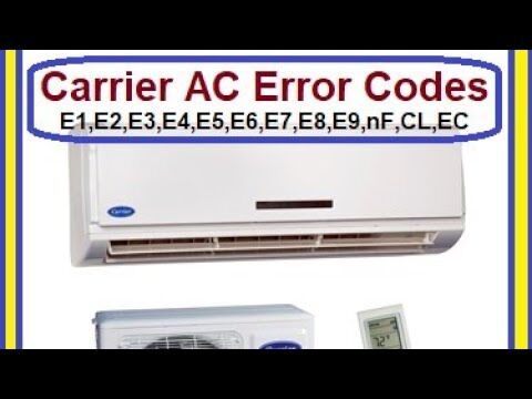 Carrier Air Conditioner Error Codes