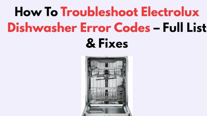 Electrolux Dishwasher Error Codes