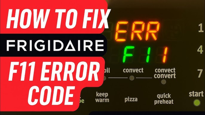 Electrolux Oven Error Codes