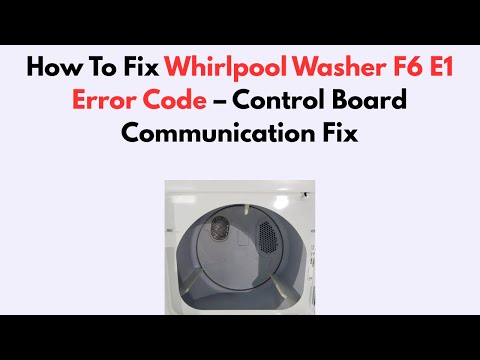 Frigidaire Washer Code E1