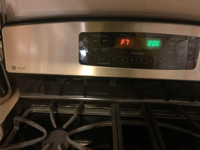 Ge Oven Error Code F7