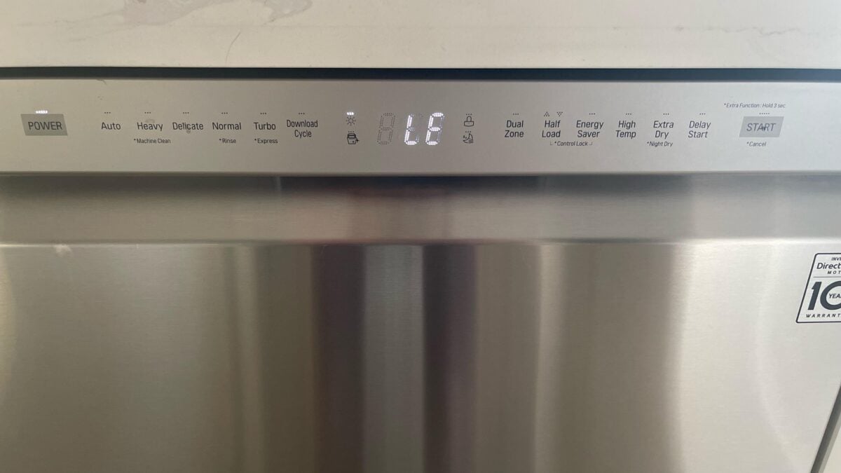 Lg Dishwasher Le Error Code