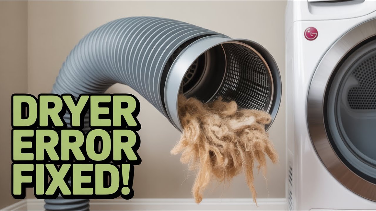 Lg Dryer D90 Error Code But No Blockage