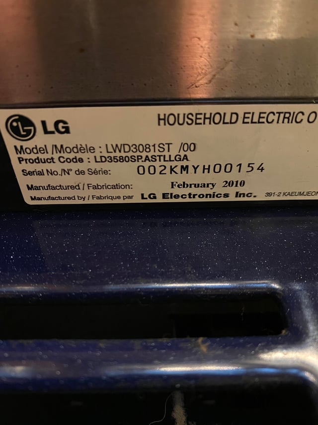 Lg Oven Got Error Code