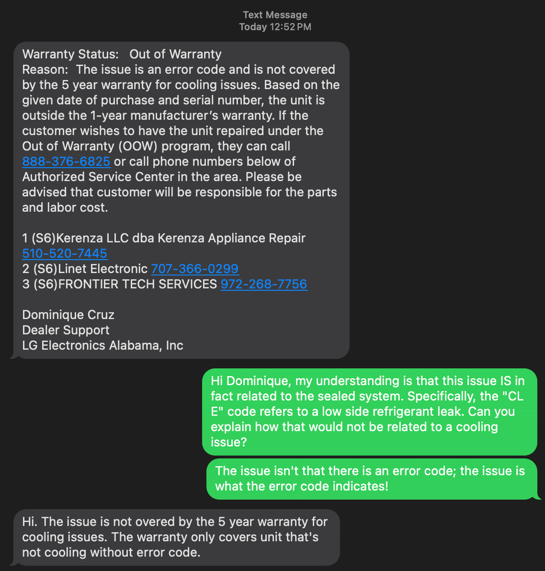 Lg Refrigerator Cle Error Codes