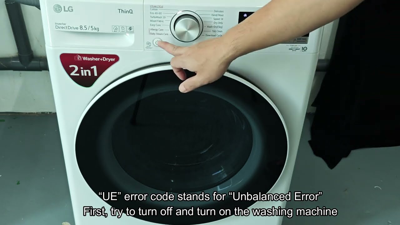 Lg Washing Machine Ue Error Code